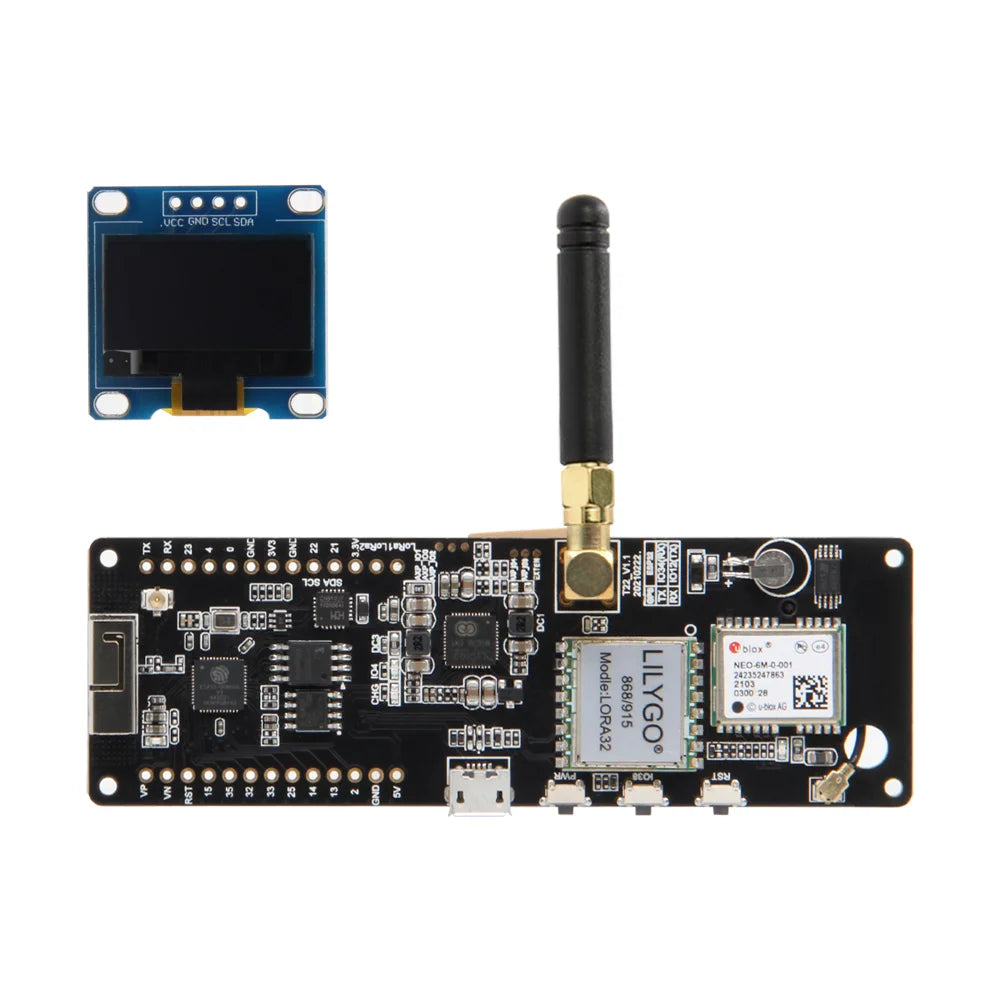 LILYGO® TTGO Meshtastic T-Beam V1.2 ESP32 LoRa met OLED en GPS