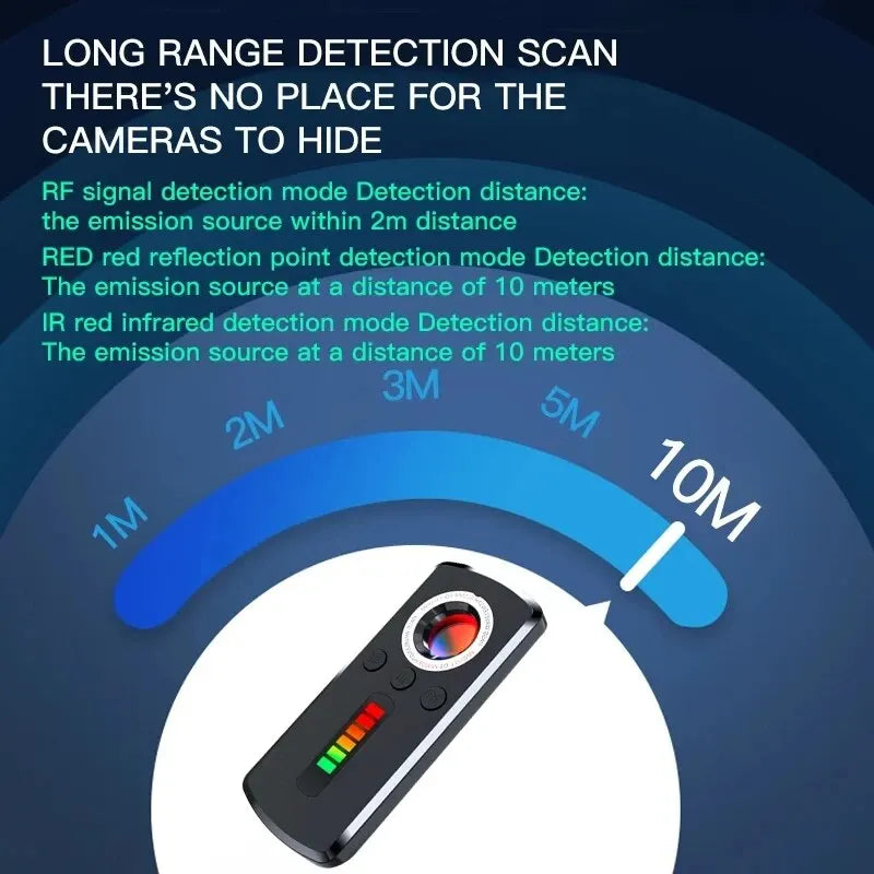 Draadloze Signal Detector voor Verborgen Camera's en GPS Tracking