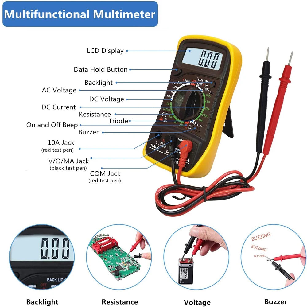 20-IN-1 Soldeerbout Set met Digitale Multimeter en Accessoires