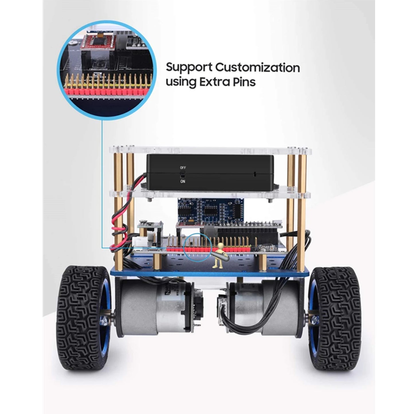 ELEGOO Tumbller Zelfbalancerende Robotauto Kit voor Arduino en STEM