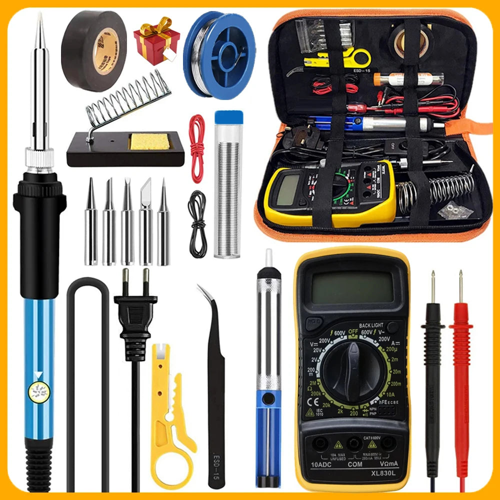 20-IN-1 Soldeerbout Set met Digitale Multimeter en Accessoires