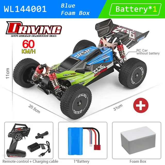 WLtoys WL 144001 1/14 RC Raceauto 2.4G Hoog Snelheid Off-Road