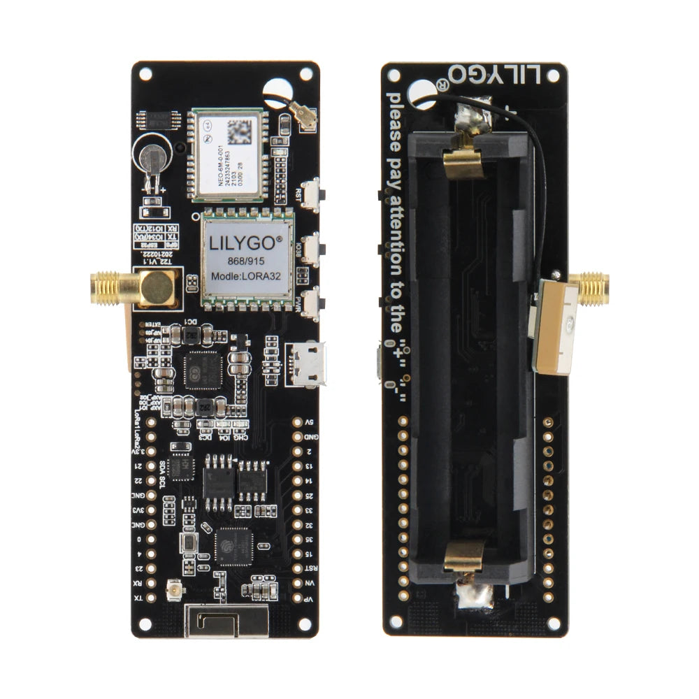 LILYGO® TTGO Meshtastic T-Beam V1.2 ESP32 LoRa met OLED en GPS