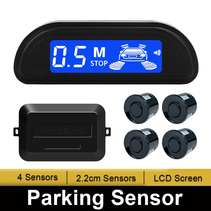 Hippcron Parkeer Sensoren Kit met Auto Parktronic en LED Monitor