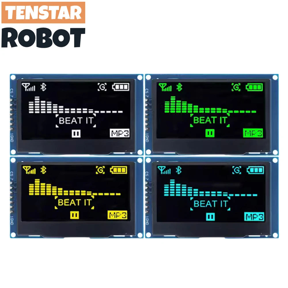 2,4" OLED Display Module SSD1309 128x64 met IIC I2C SPI Interface