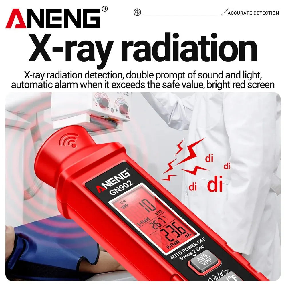 ANENG GN902 Draagbare Elektromagnetische Stralingsmeter met LCD Scherm