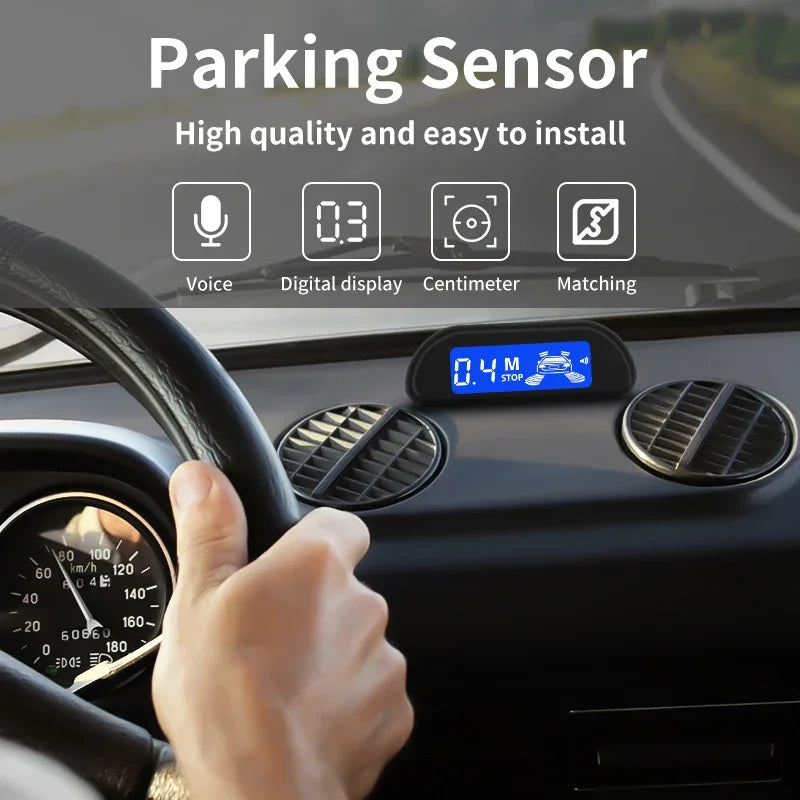 Hippcron Parkeer Sensoren Kit met Auto Parktronic en LED Monitor