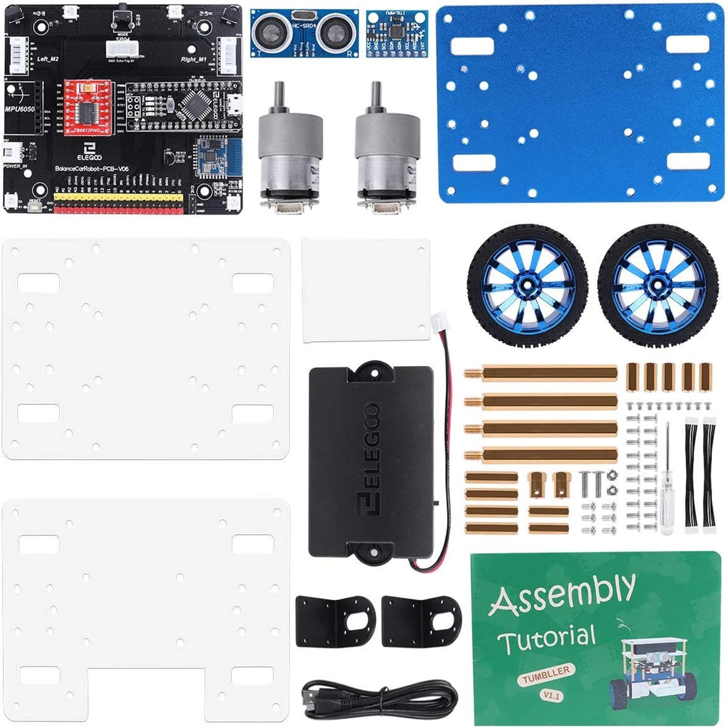 ELEGOO Tumbller Zelfbalancerende Robotauto Kit voor Arduino en STEM