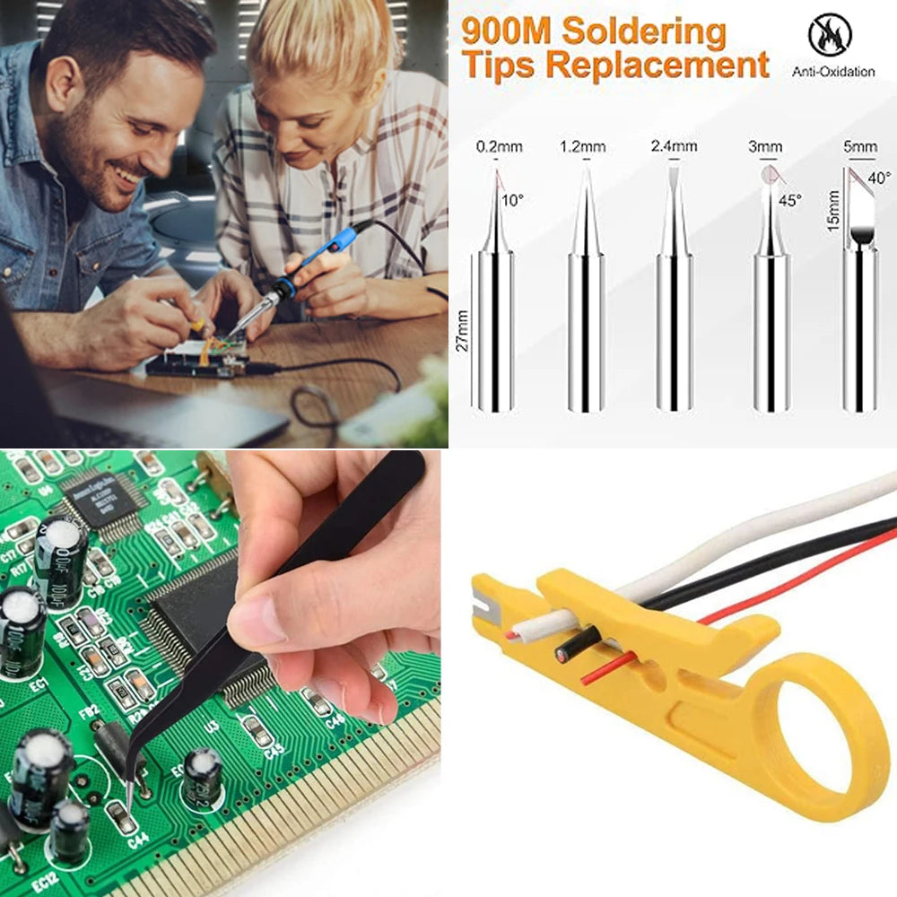 20-IN-1 Soldeerbout Set met Digitale Multimeter en Accessoires