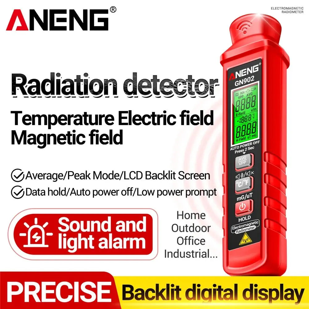 ANENG GN902 Draagbare Elektromagnetische Stralingsmeter met LCD Scherm